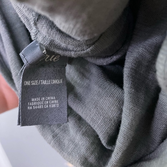 Aerie Gray Infinity Scarf with Silver Poka Dots - Picture 5 of 5